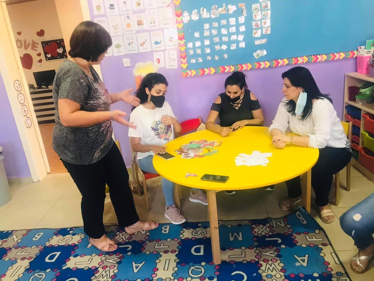 ورشة تطبيقية للحصص النموذجية التكاملية.